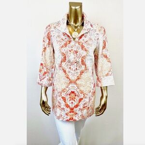 *NWT CLOSING SALE - CHICO'S $99 SIZE-0 100% LINEN PULLOVER (S)